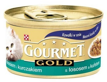 Purina Gourmet Gold Łosoś i kurczak w sosie 85g 3046