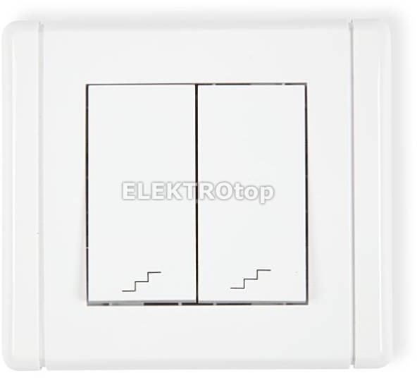 Karlik Łącznik Podwójny schodowy biały FWP-33