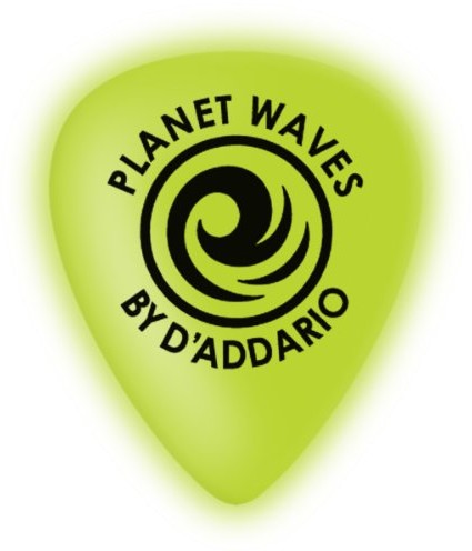 Planet Waves cellu-Glo celluloid chorągiewek Neon Zielony (świeci w ciemności) 1CCG4-10