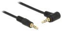 Delock Kabel 3.5mm Jack kątowy, Czarny 83752