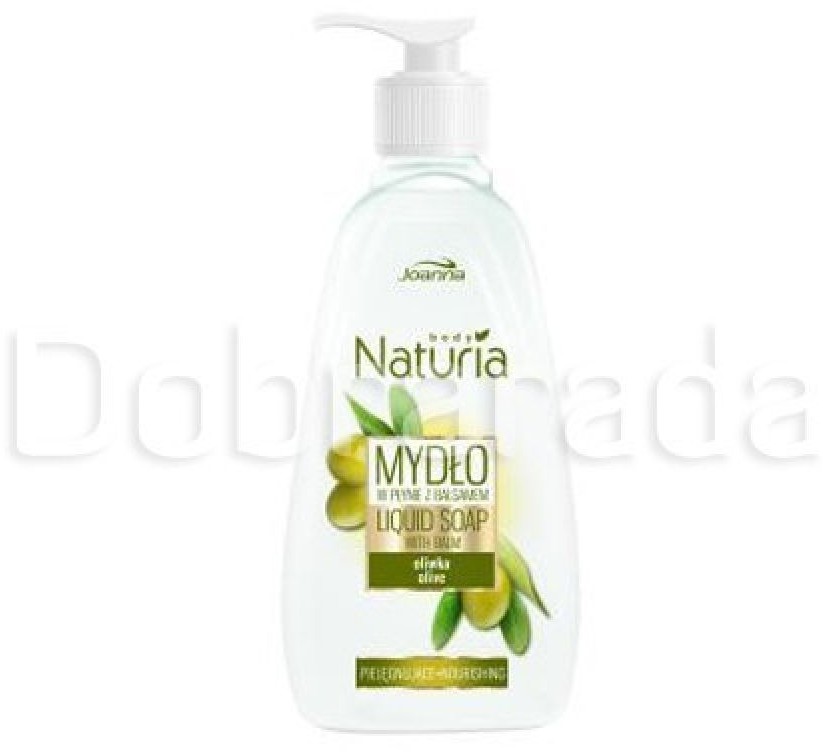 Joanna NATURIA BODY Mydło w płynie z balsamem 500ml Oliwka