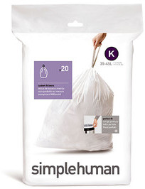 Simplehuman Worki na śmieci 35L-45L rozm. K Simplehuman 20x CW0171