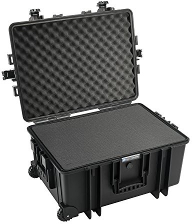 B&W International Outdoor Cases typ 6800 SI walizka na sprzęt fotograficzny, z wkładką piankową, kolor: czarny 6800/B/SI