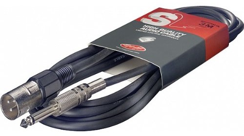 Stagg sac6pxm DL kable audio przewód krosowy-1 X XLR męski/1 X męski 6,3 MM JACK 3 m SAC6PXM DL
