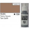 Vallejo Farbka Model Color Tan Earth - 134 70.874
