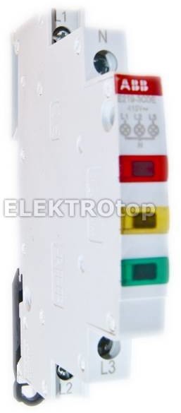 ABB E219-3CDE Lampka LED portójna czerw-żół-ziel, 415/230 VAC 2CCA703902R0001