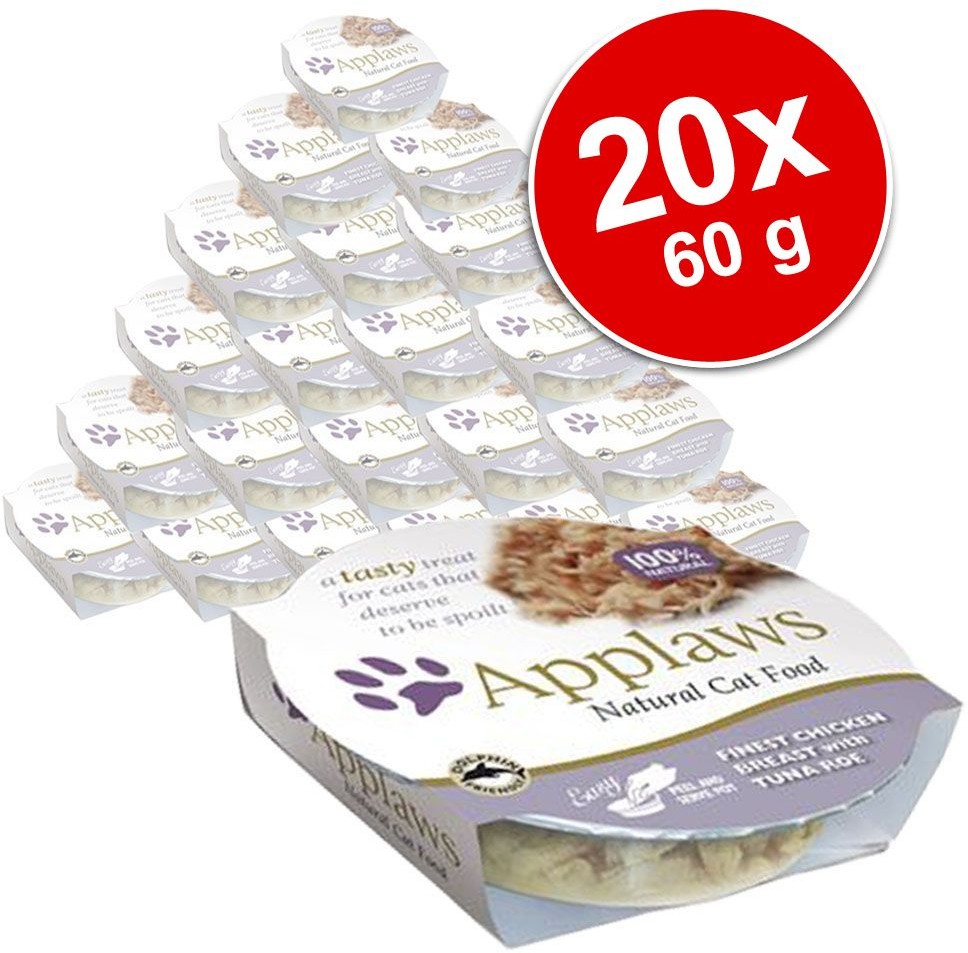 Applaws Cat Pot 10 X 60 G Delikatna Pierś Z Kurczaka Z Kaczką
