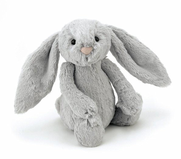 Фото - М'яка іграшка Jellycat PLUSZOWA MASKOTKA  Szary Królik - Bashful Bunny Silver 18 cm 