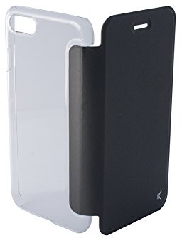 Ksix b0935fu24 etui ochronne pokrowiec ochronny z przezroczysty do Apple iPhone 7, czarny