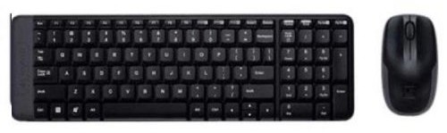 Logitech MK220, POR  klawiatur (Por, RF Wireless, domu, portugalski, Standard, prosty, czarny) 5099206029828