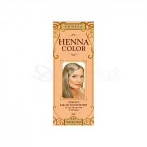 Venita Henna Color Tuba Ziołowy Balsam Koloryzujący 111 Naturalny Blond