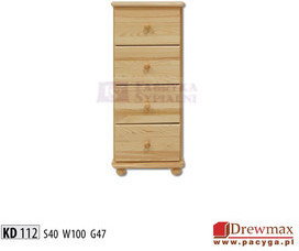 Drewmax Komoda sosnowa typ KD 112