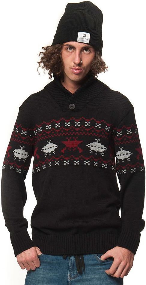 Horsefeathers HEY DUDE SWEATER (black)