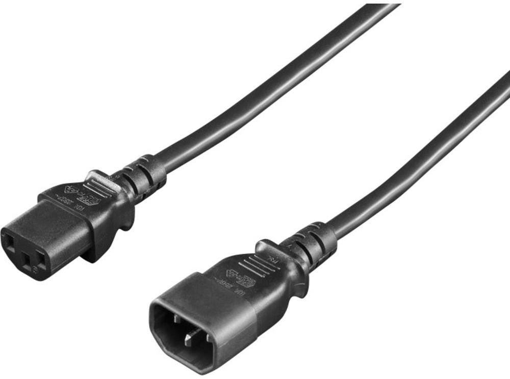 Rittal Przedłużacz Zasilanie [1x Wtyczka IEC C14 1x Gniazdo IEC C13] 1.80 m czarny Rittal