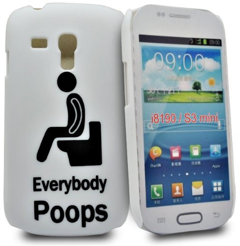 Samsung Accessory Master EVER Body poops Design Hard Cover na telefon Galaxy S3 Mini i8190 Biały