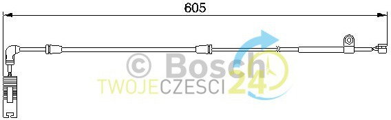BOSCH Styk ostrzegwaczy, zużycie okładzin hamulcowych 1 987 474 943