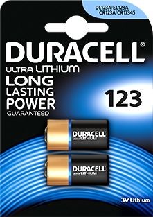 Duracell 2 x bateria foto litowa CR123