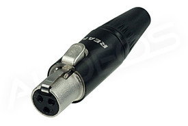 Neutrik / Rean NYS-RT3FC-B wtyk mini xlr 3 pin, żeński, na kabel