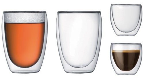 Bodum k4557 zestaw 10 szklanki z podwójnymi ścianami, 2 szt, 0,08 L i 0,35 L K4557-10