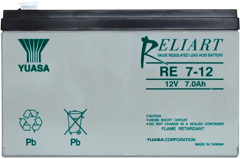 Yuasa Akumulator żelowy AGM Yuasa RE7-12 12 V 7 Ah