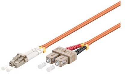 Goobay OM2 Duplex Patch Cable LC/SC 15 m Pomarańczowy 4040849961472