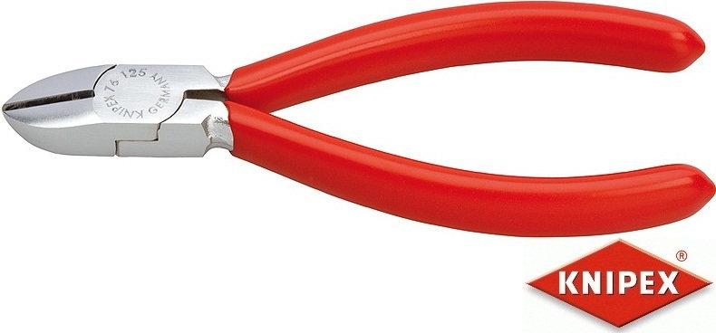 Knipex szczypce tnące boczne dla elektromechaników, PCW (76 03 125)