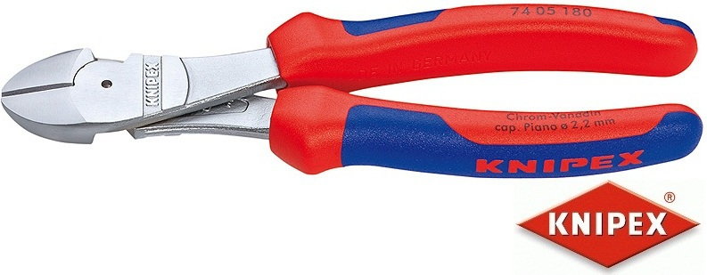 Knipex szczypce tnące boczne o zwiększonym przełożeniu, dwukomponentowe (74 05 1