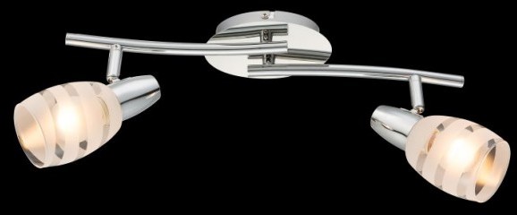 Globo Lighting lampy sufitowe listwy Chrom, 2-punktowe 54985-2