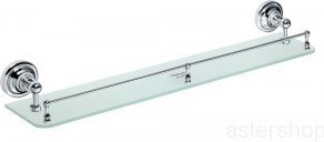 Bemeta Półka szklana z relingiem 60cm RETRO 144302262