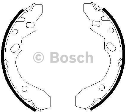 BOSCH Zesatw szczęk hamulcowych 0 986 487 417