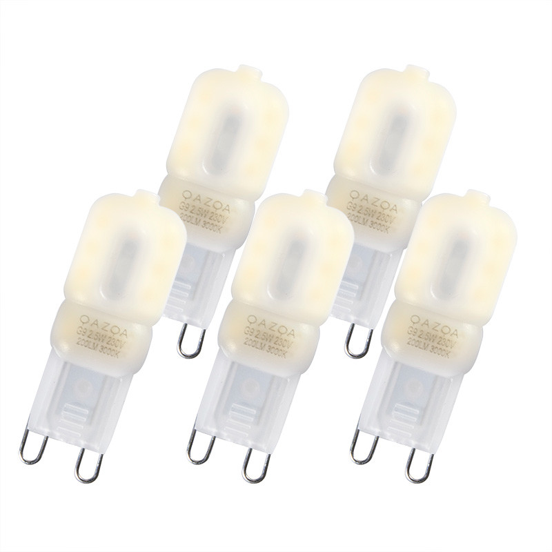 LUEDD Zestaw 5 lamp LED G9 CUTE PC 2W 200 lm 2700K