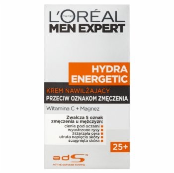 Loreal Paris PARIS MEN EXPERT HYDRA ENERGETIC 25+ KREM NAWILŻAJĄCY PRZECIW OZNAKOM ZMĘCZENIA 50 ML zakupy dla domu i biura A0905300