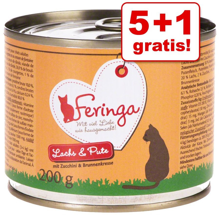 Feringa Menu 2 Smaki, 6 X 200 G - Kitten, Kurczak I Cielęcina