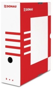 Donau BIELLA Pudło archiwizacyjne 100 mm czerwone DN309-3