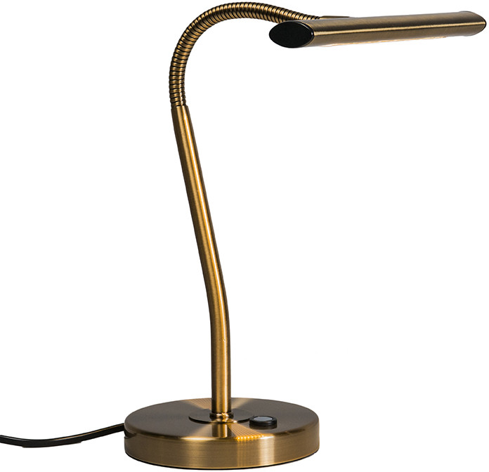 Trio Leuchten Lampa stołowa art deco brąz LED - Tableau