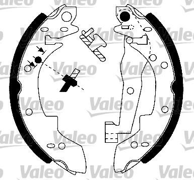 VALEO szczeki hamulcowe 562074 562074