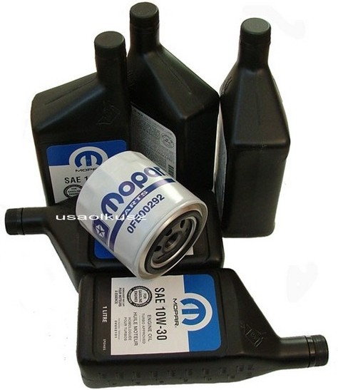 Filtr oleju + olej MOPAR 10W30 Dodge Shadow
