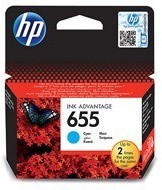 Hewlett-Packard Tusz HP 655 do Deskjet 3525/4615/4625/5525/6525 | 600 str. | cyan CZ110AE#BHK