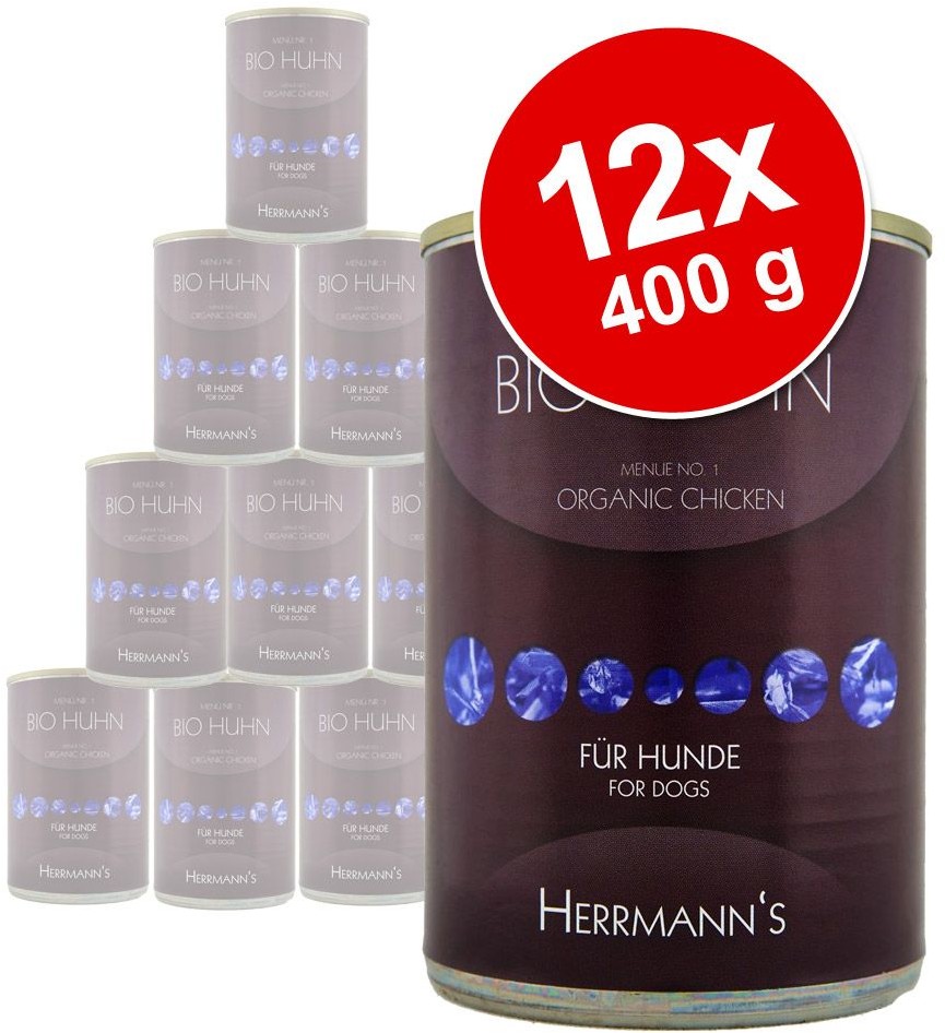 Herrmanns Bio-Menu, 12 X 400 G Indyk Z Ryżem I Warzywami (Bezglutenowy)