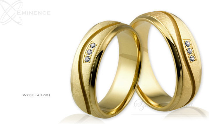Eminence Obrączki ślubne - wzór Au-621