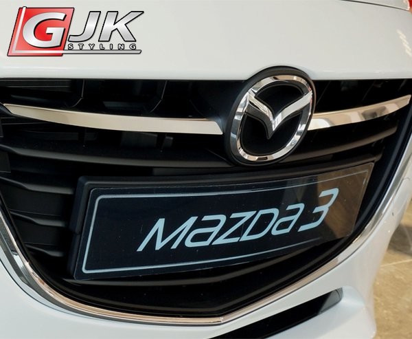 MAZDA CRONI 3 III SEDAN od 2013 Nakładki na grill stal połysk MA02G