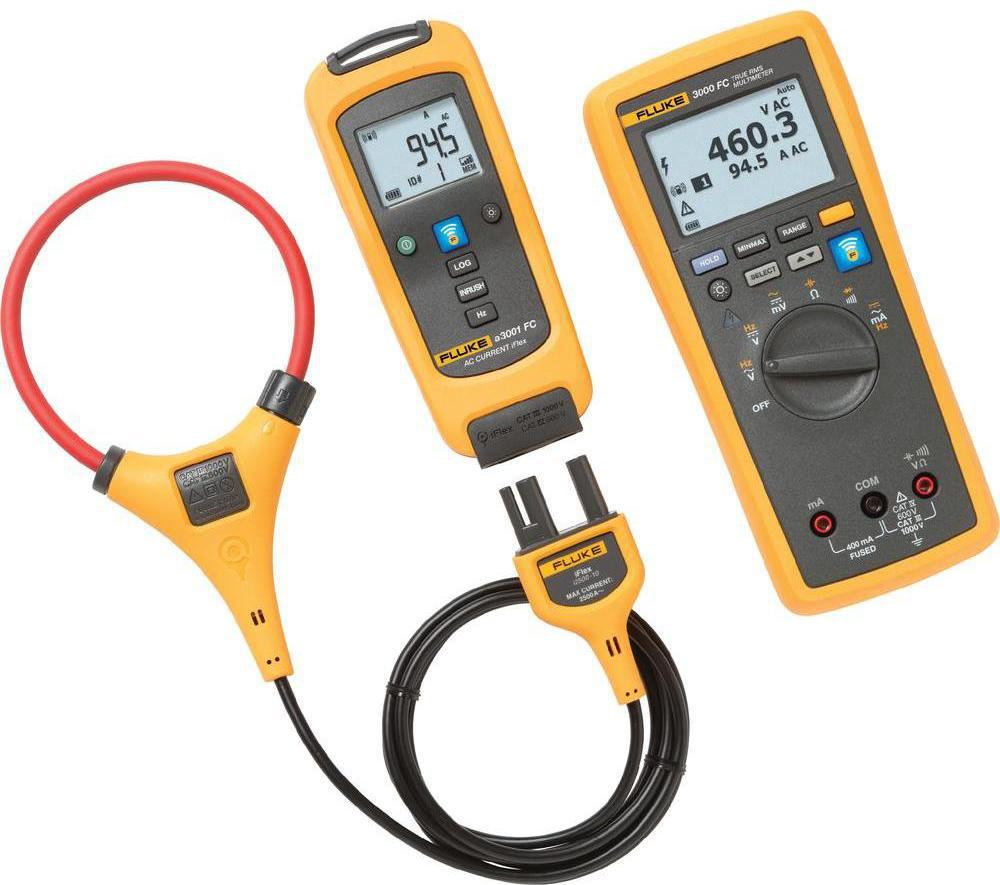 Fluke Miernik cęgowy Multimetr Zestaw FLK-A3001 FC CAT III 1000 V CAT IV 600 V (4465665)