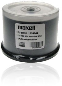 Maxell CD-R 700 MB 52x PRINTABLE NO ID CAKE 50 (624042.00)