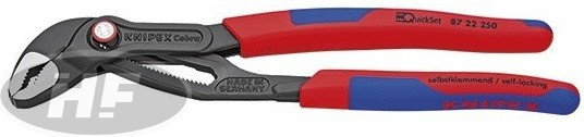 Knipex szczypce nastawne Cobra do rur, zamykanie rękojeścią, dwukomponentowe 87 (87 22 250)