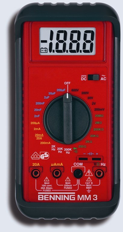Benning MULTIMETR MM 3 UNIWERSALNY MIERNIK CYFROWY 044029