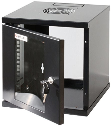 Intellinet szafka 25,4 cm, 10-calowy, naścienna 6HE, 30 cm głębokości, czarne RAL 9005 711692