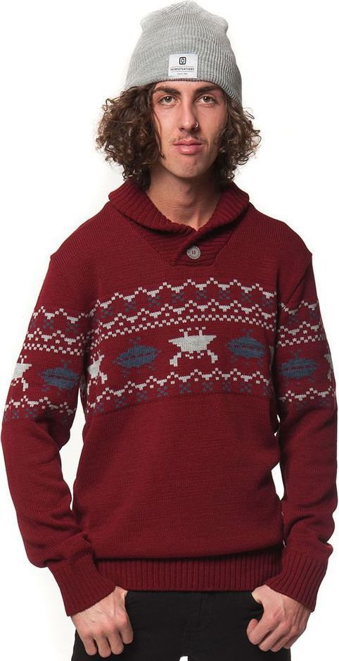 Horsefeathers HEY DUDE SWEATER (ruby)
