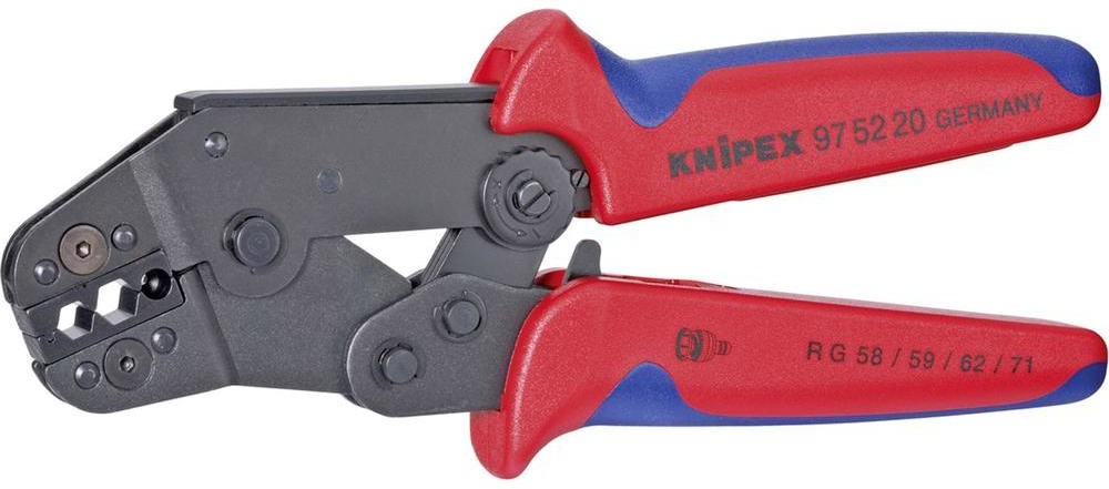 Knipex Szczypce do zaciskania 97 52 20 stos. do złącza koaksjalne BNC TNC
