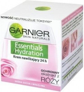 Garnier Essentials Hydration ochronną moc ekstraktu z róży Krem do cery suchej i wrazliwej 50ml