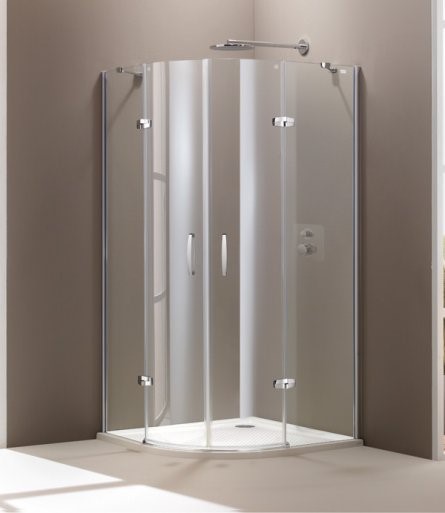 Huppe Aura Elegance 90x90 profil chrom eloxal szkło sand plus 400803092315